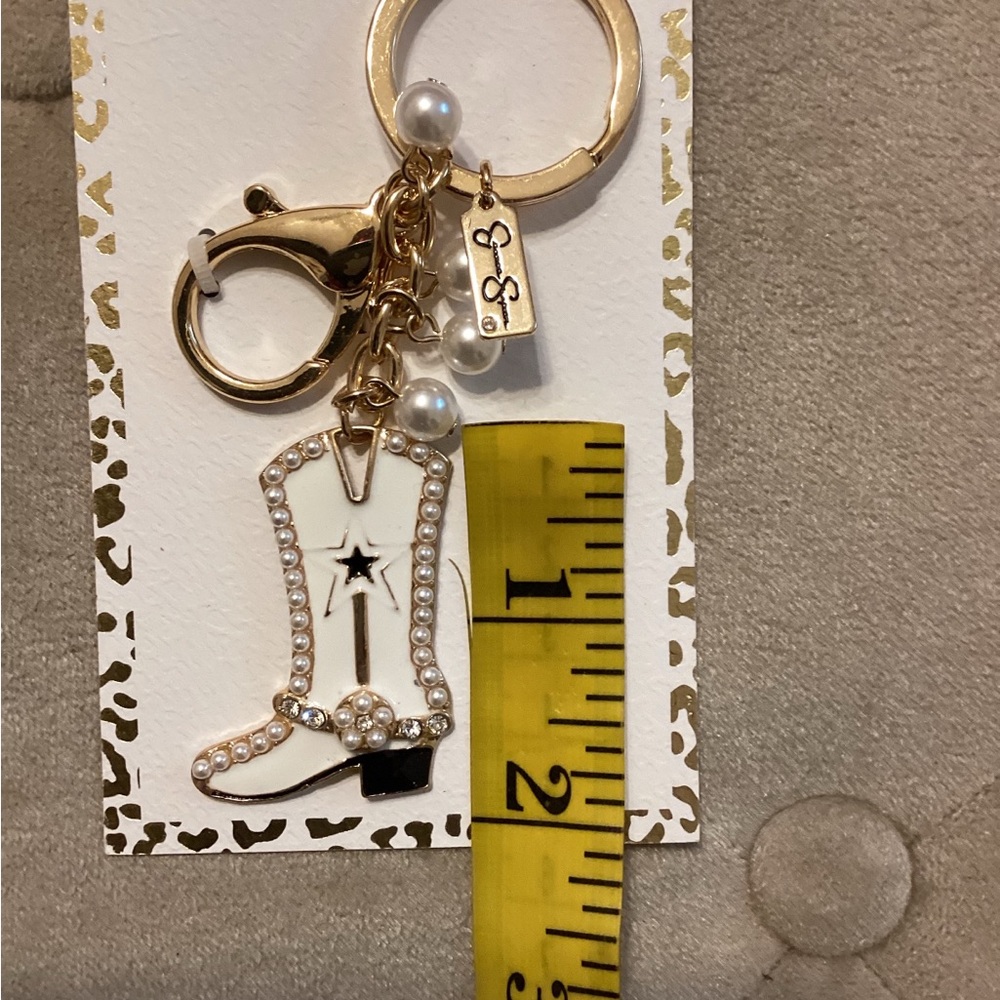 Jessica Simpson Gold Boot Keychain - Picture 3 of 3